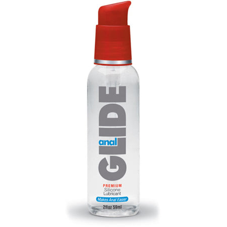 Anal Lube Glide Silicone Lubricant - 2 oz Pump Bottle