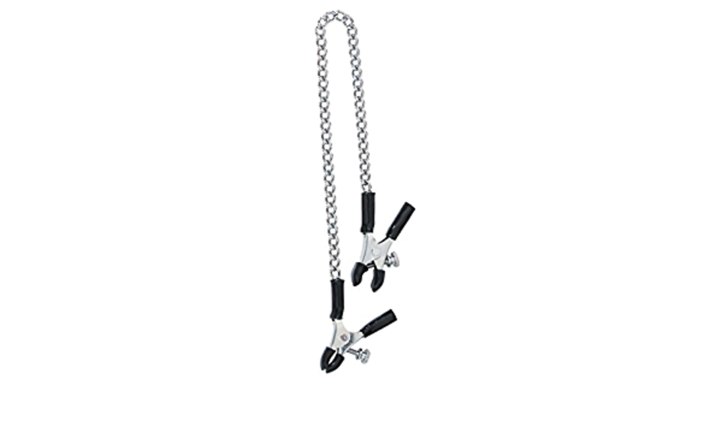 Spartacus Adjustable Nipple Clamps With Curved Chain