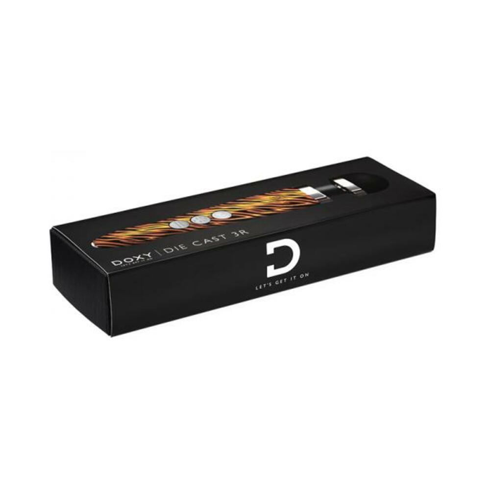 Doxy Die Cast 3r Rechargeable Compact Wand Vibrator Tiger