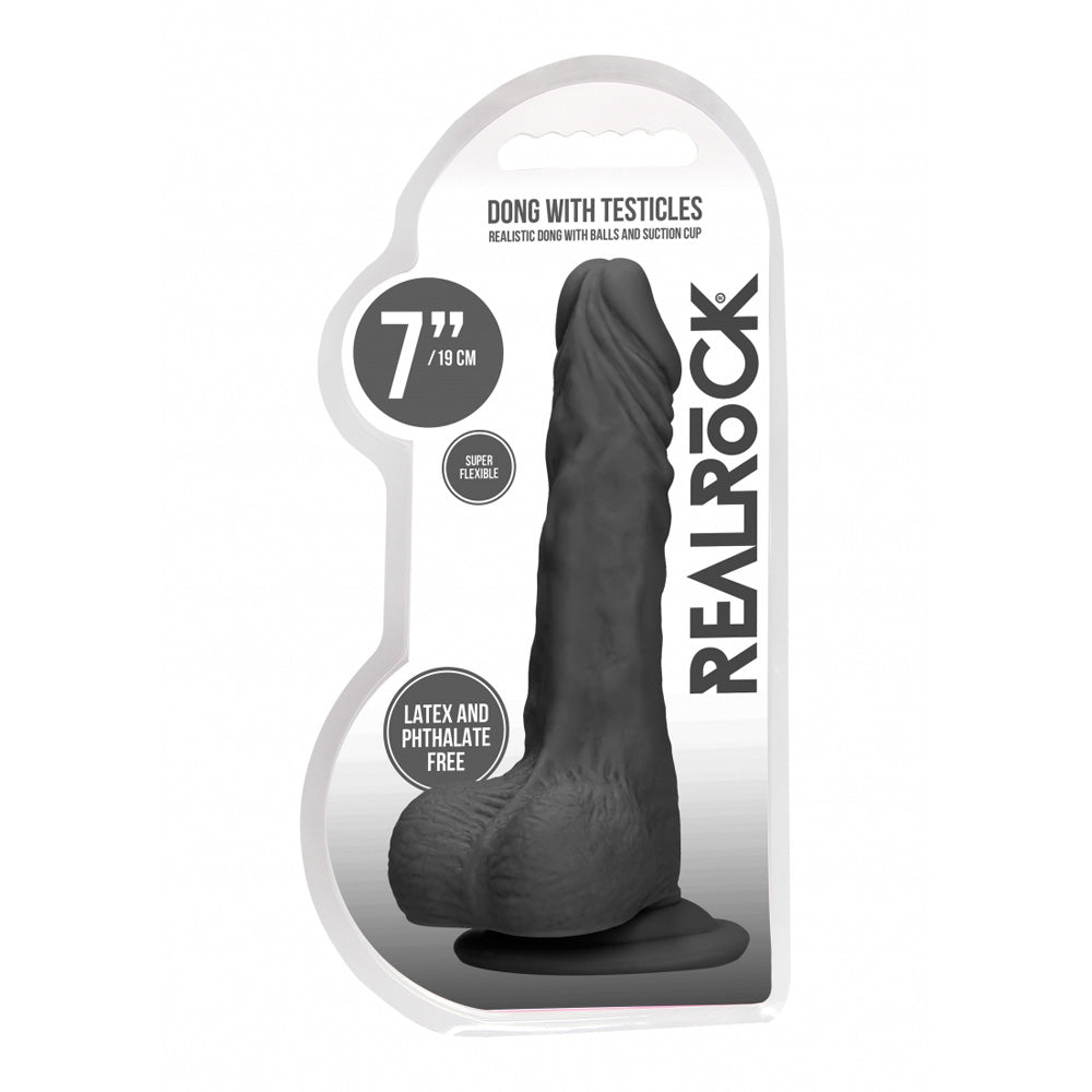 Sexual product packaging with 'Real Rock' branding on a white background