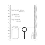 Ouch! Urethral Sounding - Tiered Silicone Plug - Black - 8 Mm
