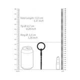 Ouch! Urethral Sounding - Silicone Plug - Black - 7 Mm