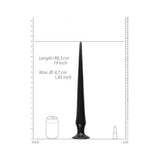 Ouch! Ass Spike Dildo 19.5 In. Black