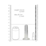 Realrock Crystal Clear Non-realistic Dildo With Suction Cup 5.3 In. Translucent