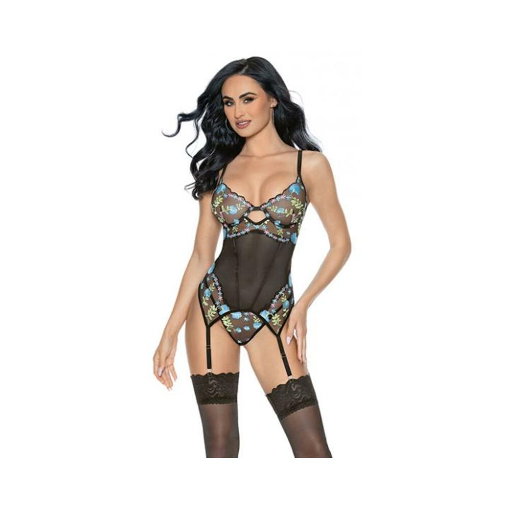 =twilight Garden Underwire Bustier W/g-string Black Medium