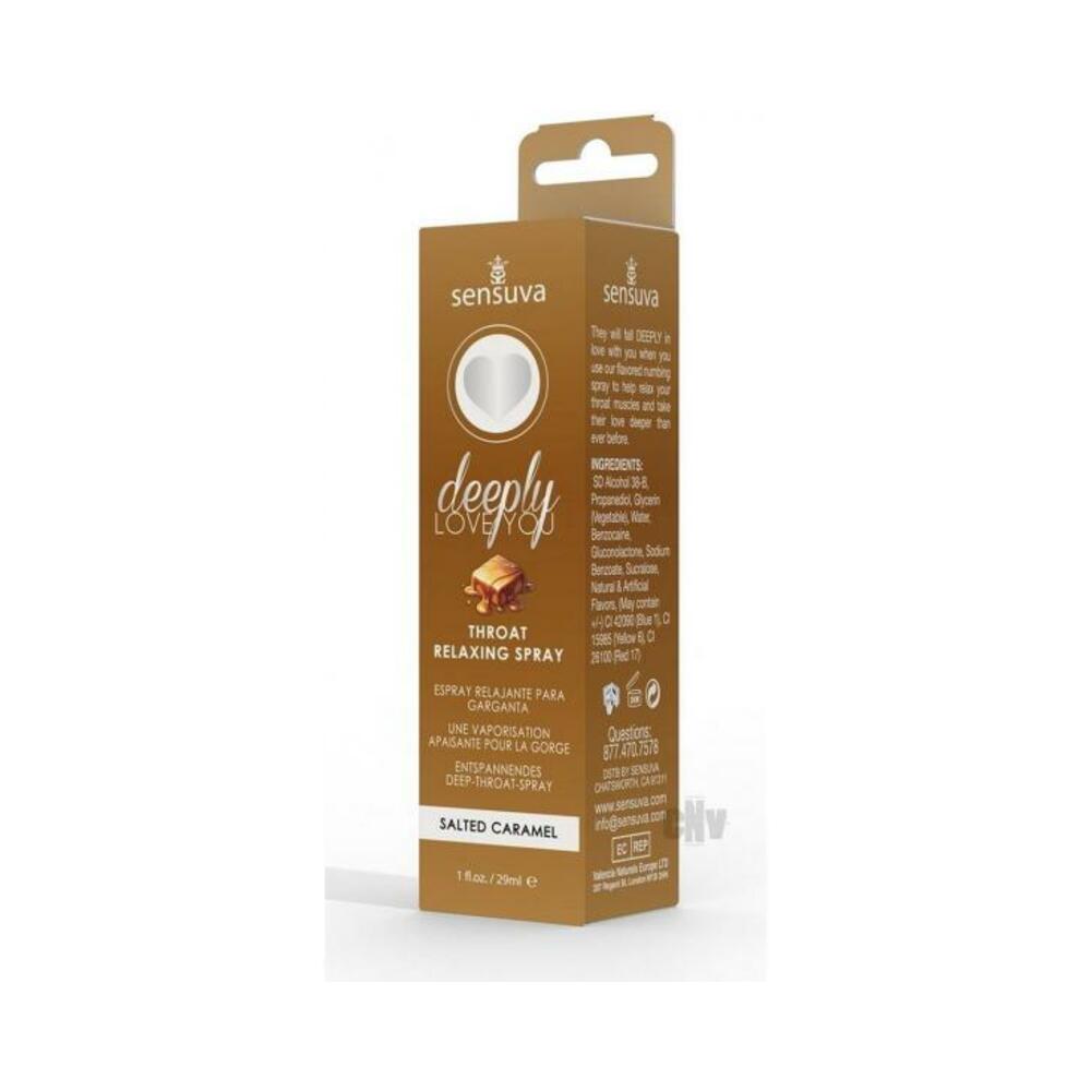 Sensuva Deeply Love You Throat Relaxing Spray Salted Caramel 1 Oz.
