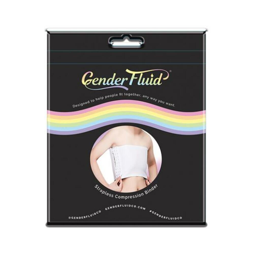 Gender Fluid Strapless Chest Compression Binder - Xxxl White