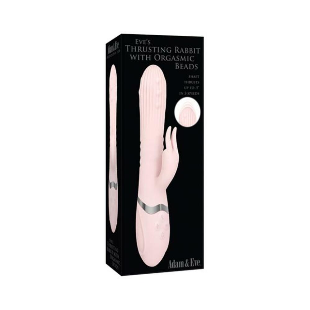 A&e Eve's Thrusting Rabbit With Orgasmic Beads Pink