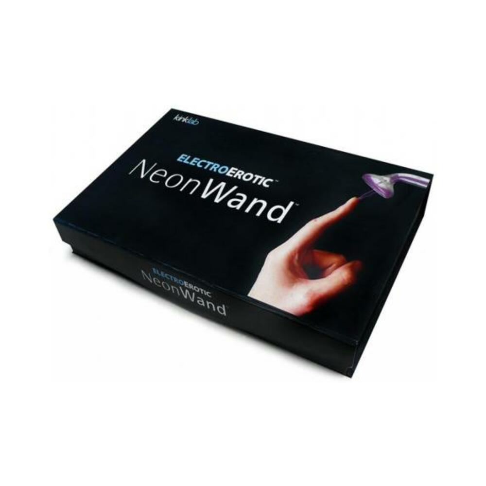 Neon Wand Red Handle Purple Electro Stimulator