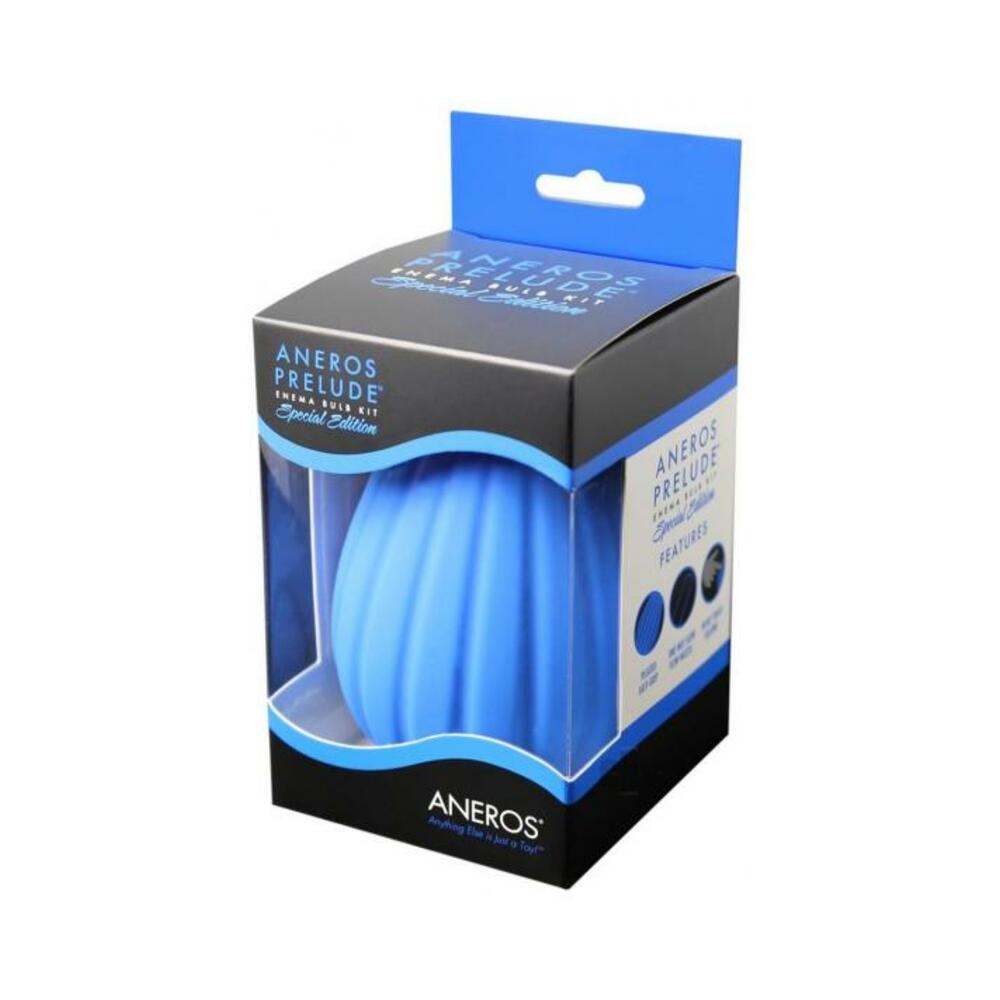 Aneros Prelude Enema Special Edition Bulb Kit - Blue