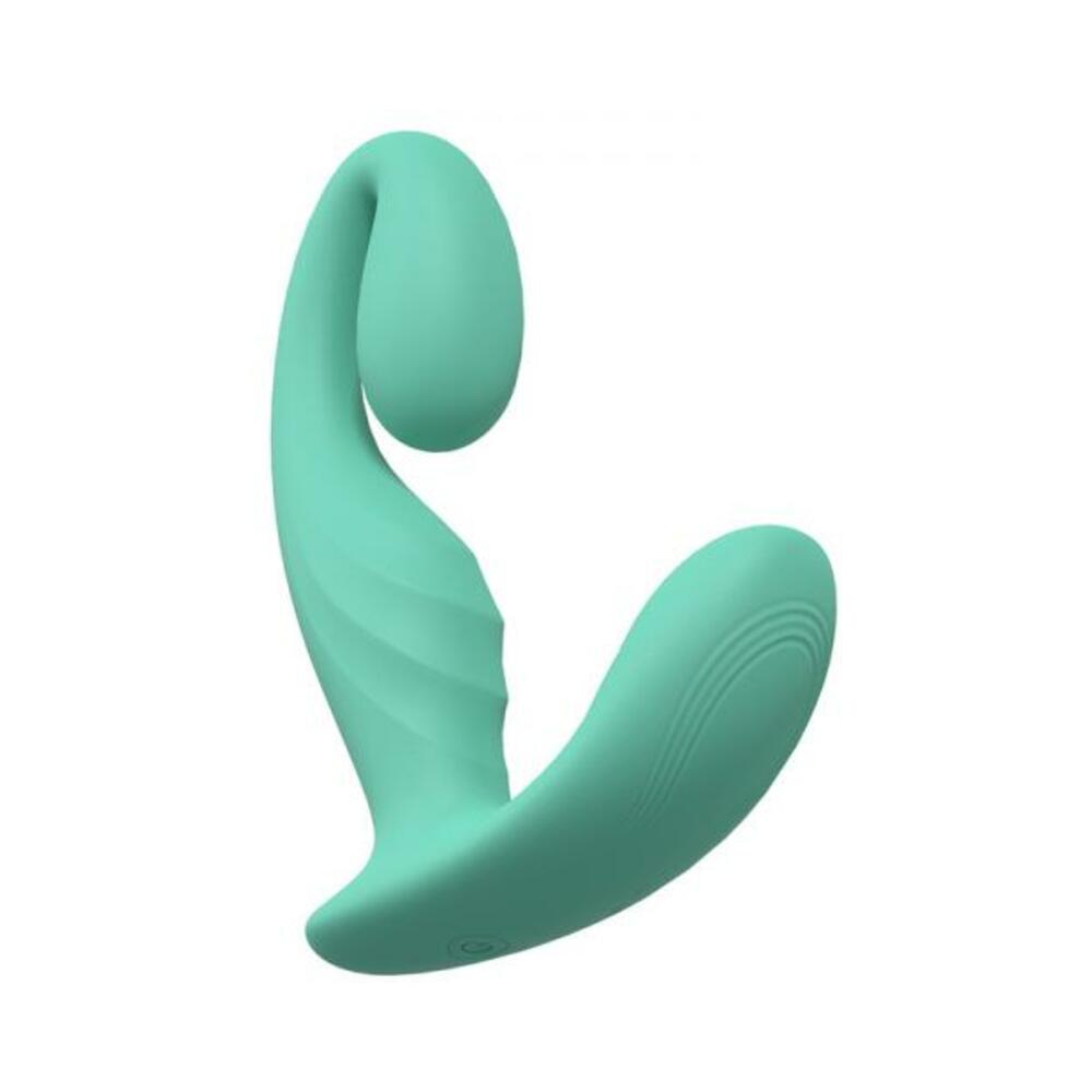Loveline Bliss 10 Speed Dual Motor Vibe Sealed Silicone Rechargeable Submersible Green