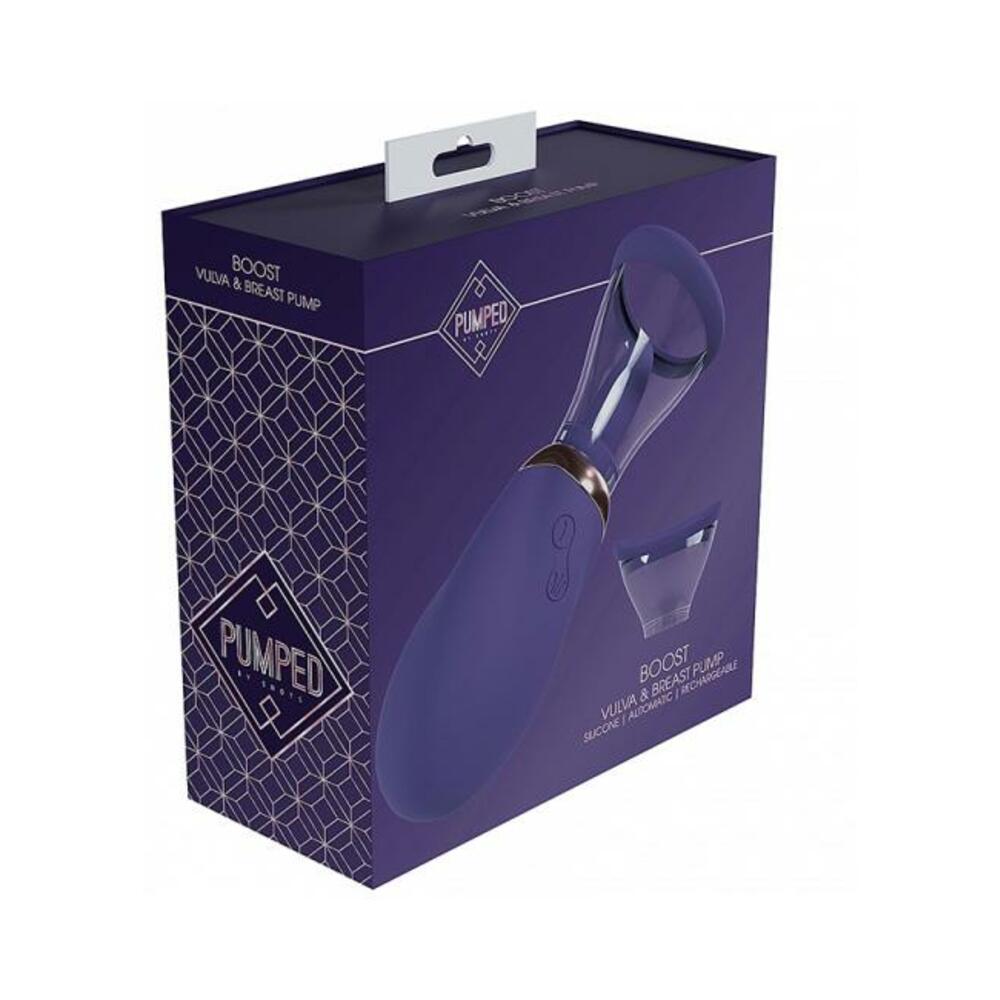 Pumped Boost Automatic Rechargeable Vulva & Breast Pump Purple