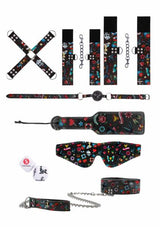 Tattoo Style Bondage Kit - Old School Tattoo Style - Black