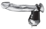 C & Ball Gear Cock Ring with Ball Stretcher 2 inches Black