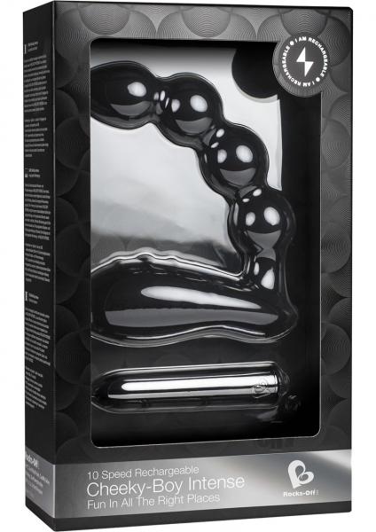 Cheeky Boy Intense 10X Black Prostate Massager