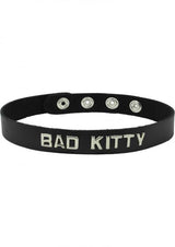 Wordband Collar Bad - Kitty - Black