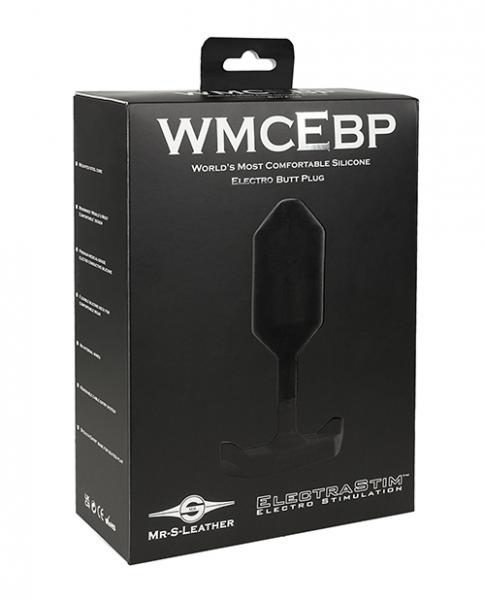 =electrastim X Mr. S Leather - World's Most Comfortable Silicone Electro Butt Plug - Black