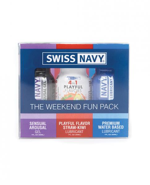 Swiss Navy Lube Weekend Fun Pack Of 3 - 1 Oz