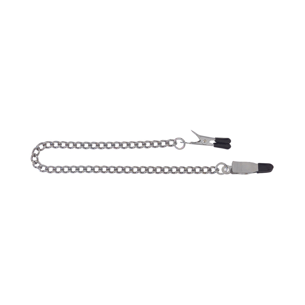 Rubber Tipped Nipple Clamps With Curbed Chain