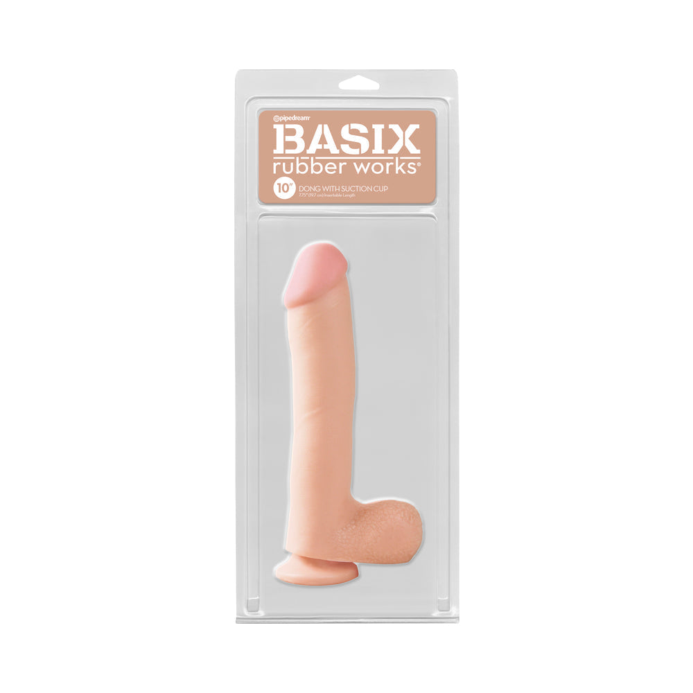 Basix 10in Dong with Suction Cup