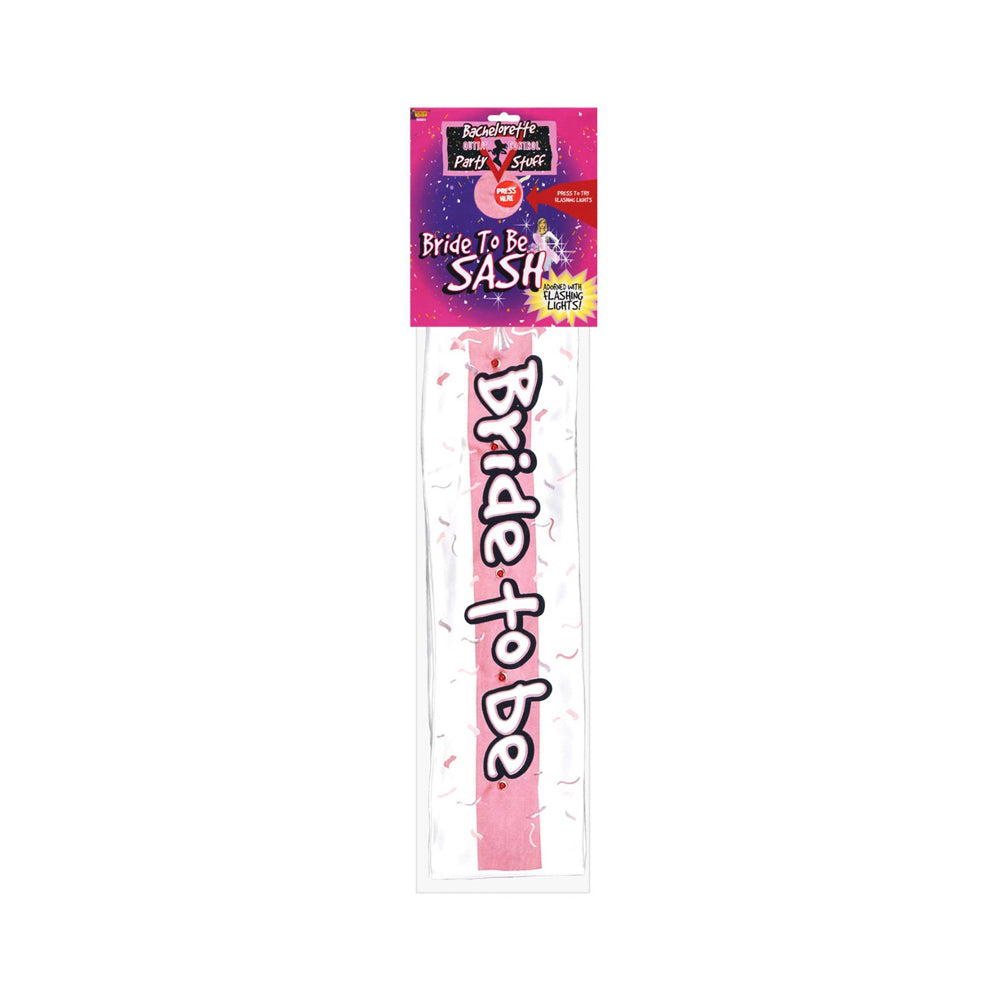 Bachelorette Outta Control Flashing Sash White