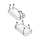 Wraparound Mattress Restraints Black