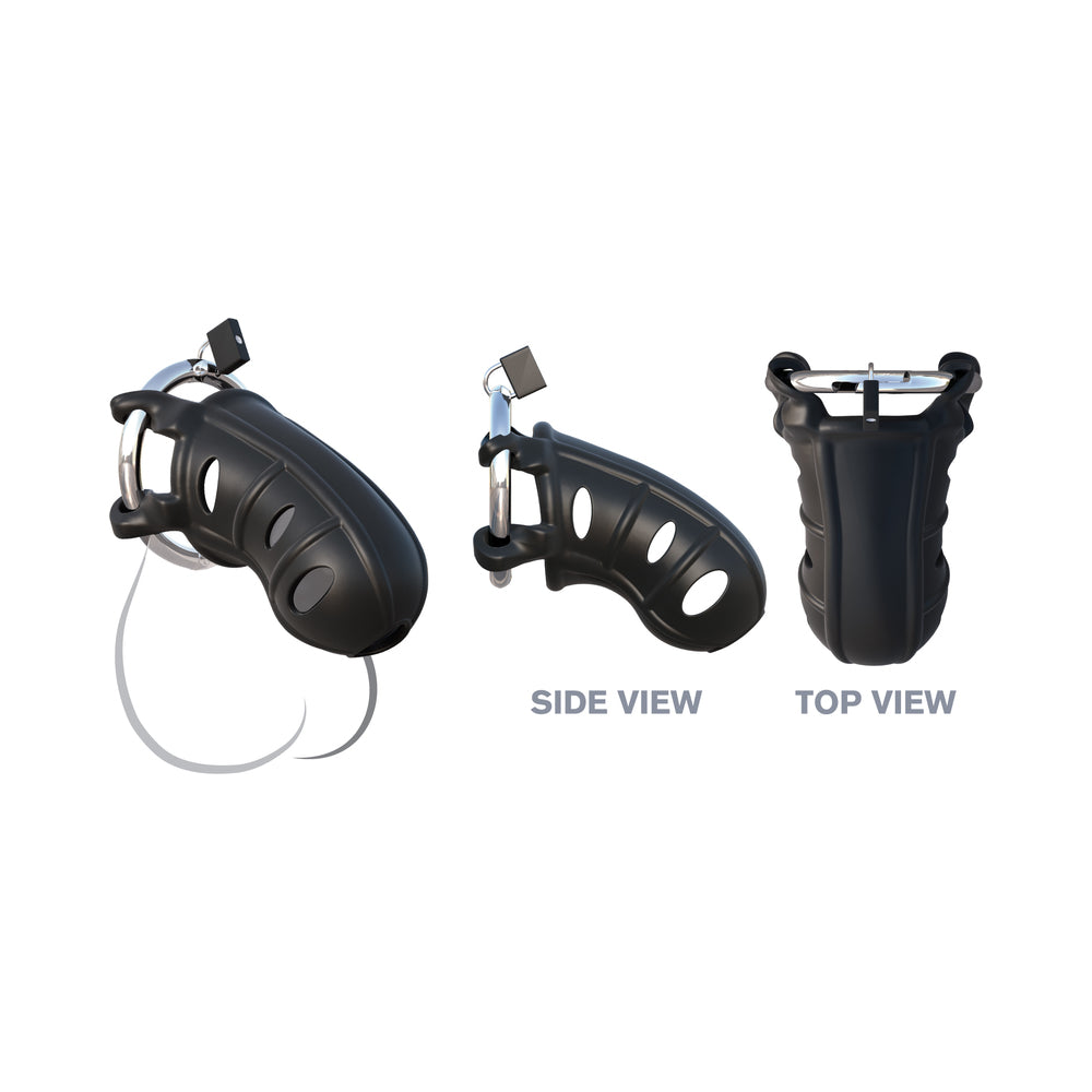 Fantasy C-Ringz Hardcore Silicone Cock Blocker Black