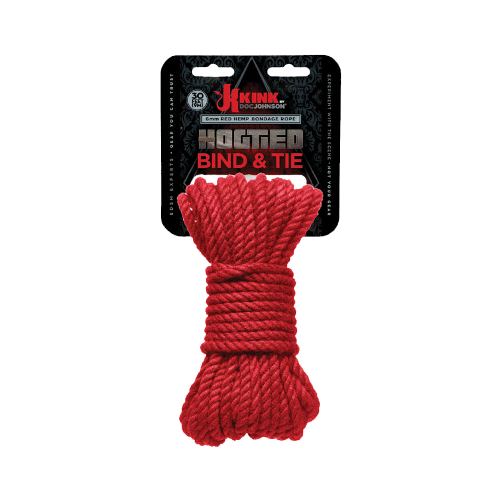 Kink Hogtied Bind & Tie Hemp Bondage Rope 30ft