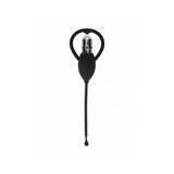 Ouch! Urethral Sounding Vibrating Bullet Plug Black