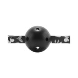 Breathable Ball Gag Love Street Art Fashion Black