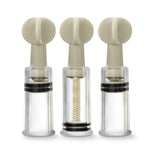 Temptasia - Clit And Nipple Twist Suckers - Set Of 3 - Clear