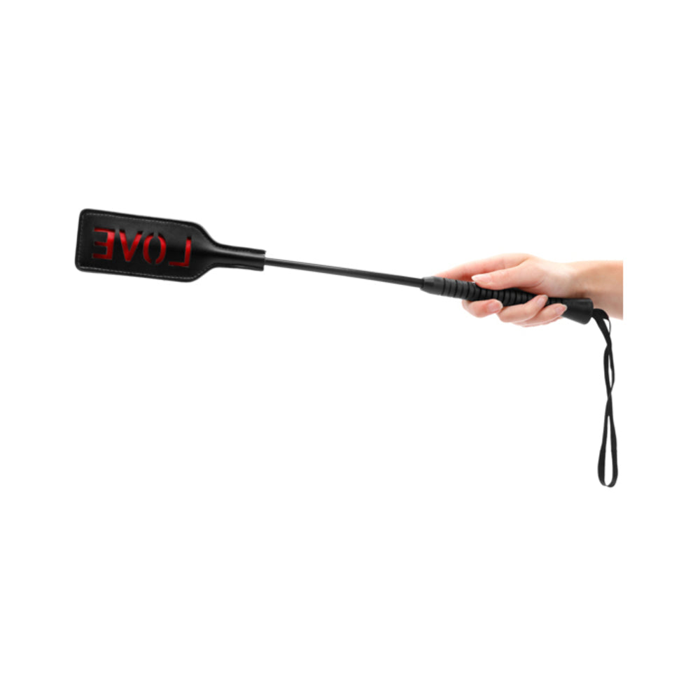 Ouch! Crop - LOVE - Large - Black