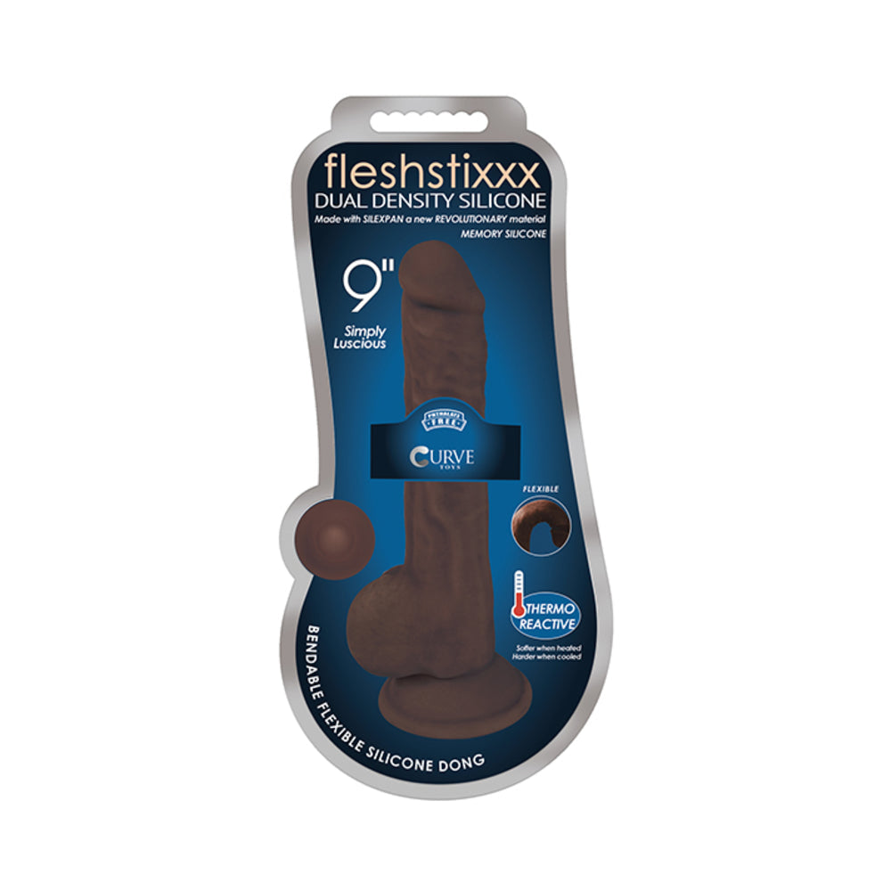 Fleshstixxx Silicone Silexpan 9 inches Dildo W/balls
