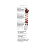 A&e Eve's Twisted Crystal Glass Dildo Red