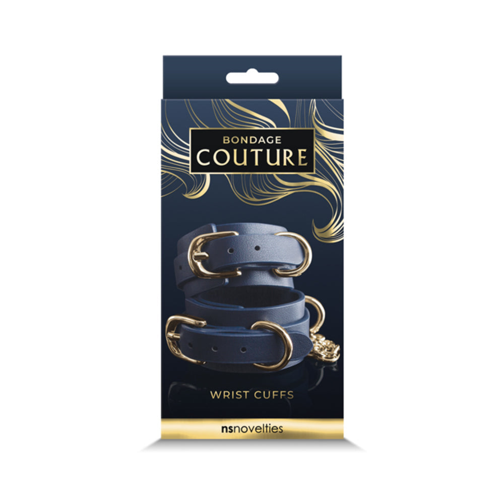 Bondage Couture Wrist Cuff Blue