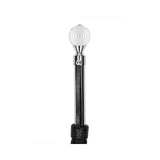 Sparkling Round Metal Handle Leather Flogger