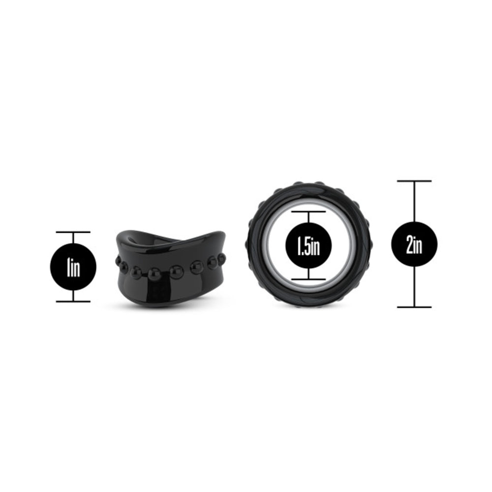 Stay Hard Beef Ball Stretcher  1.5  Black