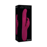 A&e Eve's Twirling Rabbit Thruster Rechargeable Silicone Burgundy