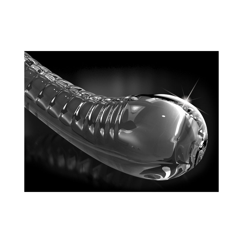 Icicles No. 88 - Glass Suction Cup G-spot Wand - Clear
