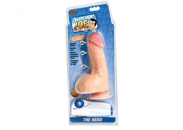 Average Joe The Nerd Sheldon Vibrating Dildo Beige