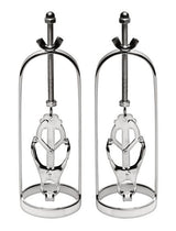Stainless Steel Clover Clamp Nipple Stretchers Silver