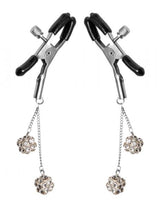 Ornament Adjustable Nipple Clamps Jewel Accents