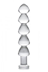 Drops Anal Links Glass Dildo Clear