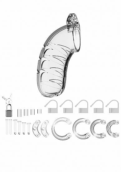 Mancage Chastity 4.5 inches Cock Cage Model 4 Clear
