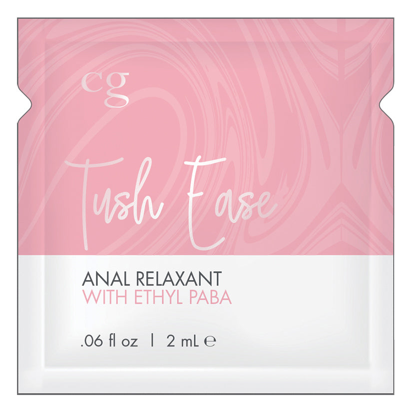 CG Tush Ease Anal Lube Relaxant With Ethyl Paba Foil Bag of 24