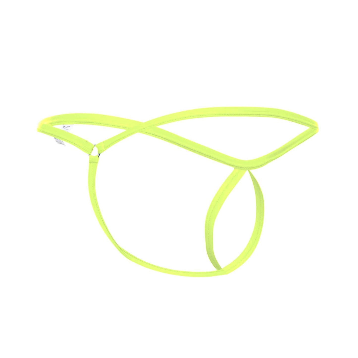 Neon green cat ear headband on a white background