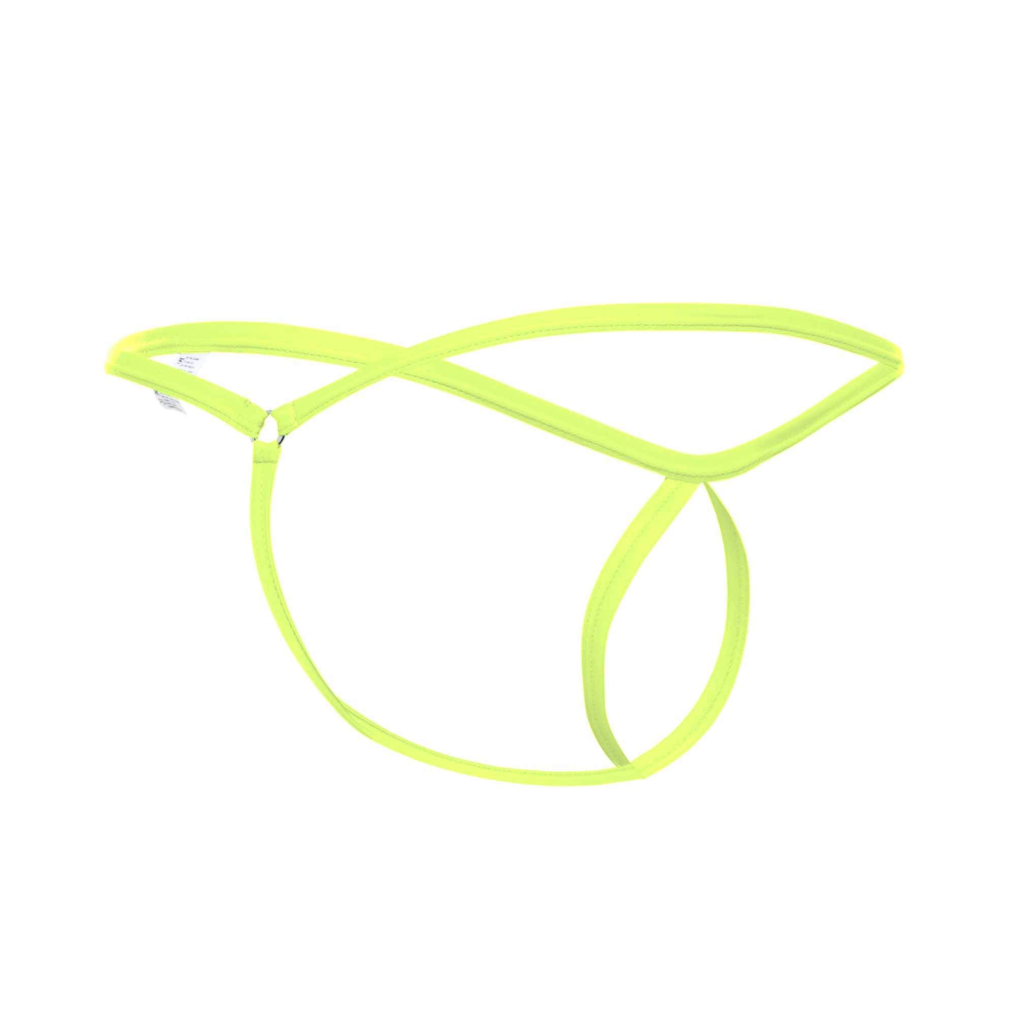 Neon green cat ear headband on a white background