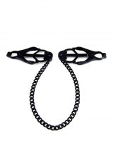 M2M Nipple Clamps Jaws With Chain Black