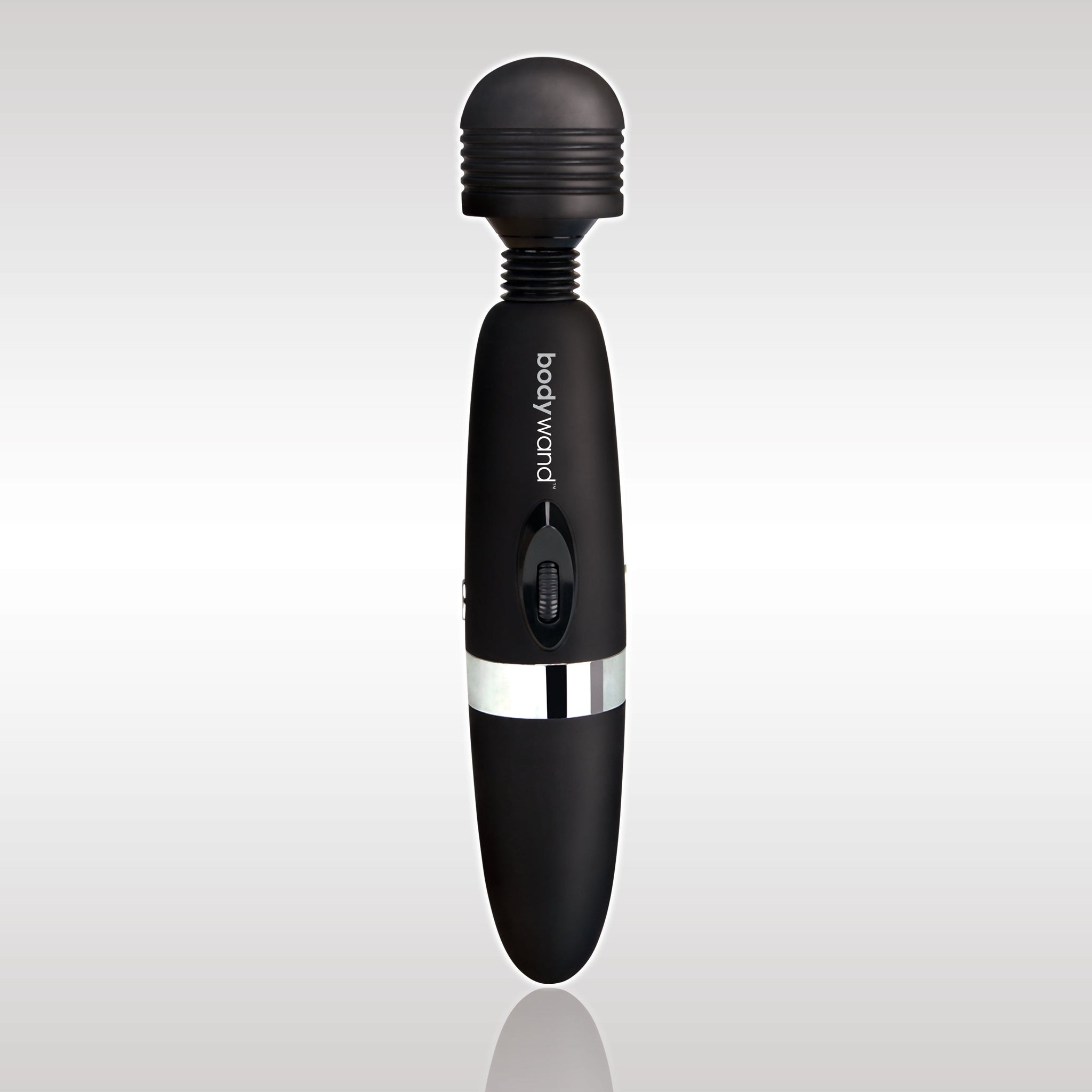 Black handheld massager with 'bodyworld' branding on a white background